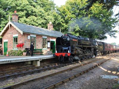 Holt steam train station. A great day out in North Norfolk