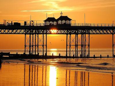 Cromer Pier on the North Norfolk Coast at sunset